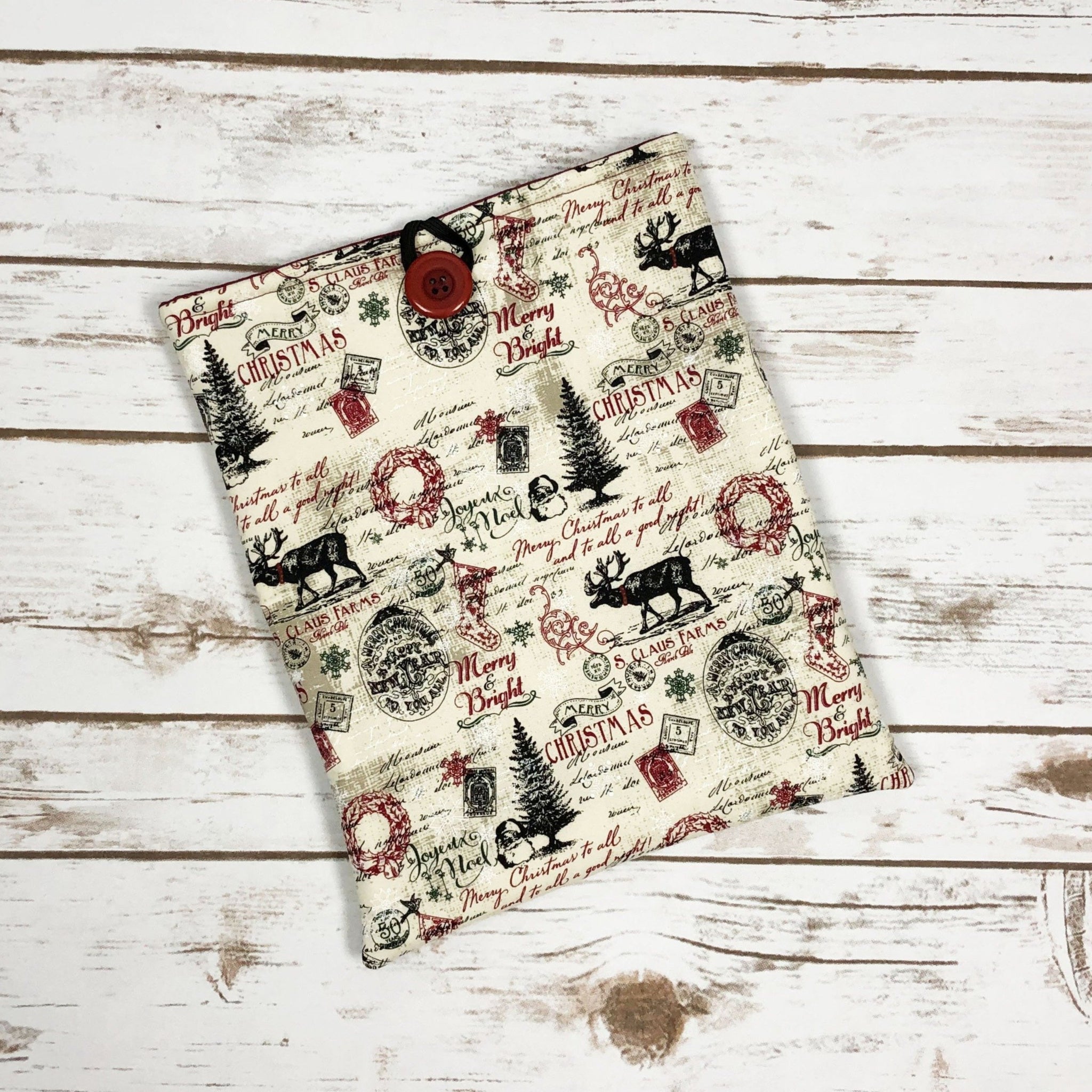 Vintage Christmas Book Sleeve